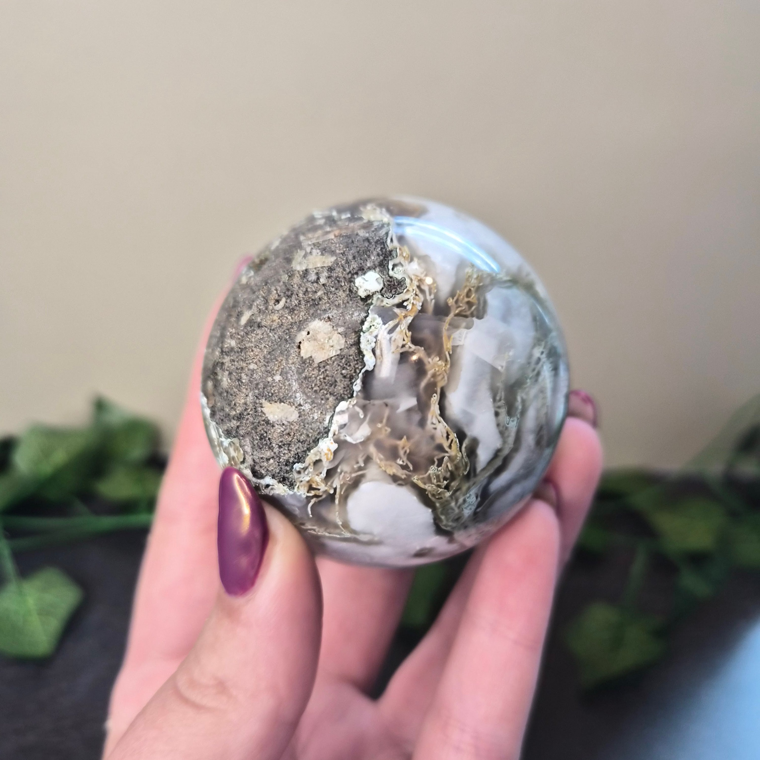 Moss Agate Sphere