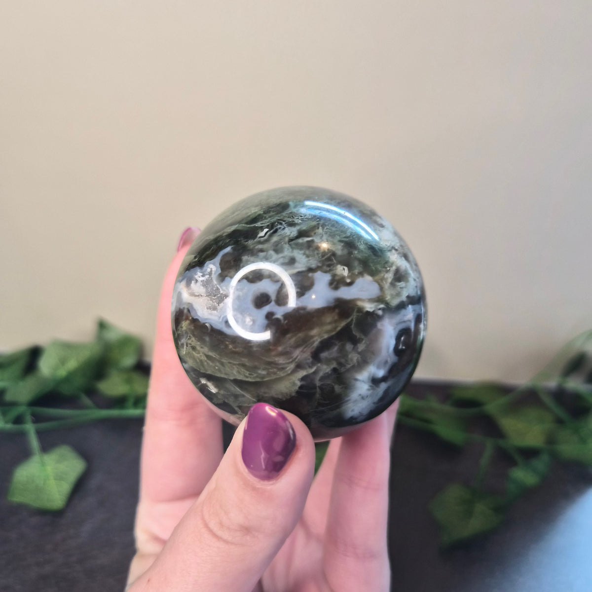 Moss Agate Sphere