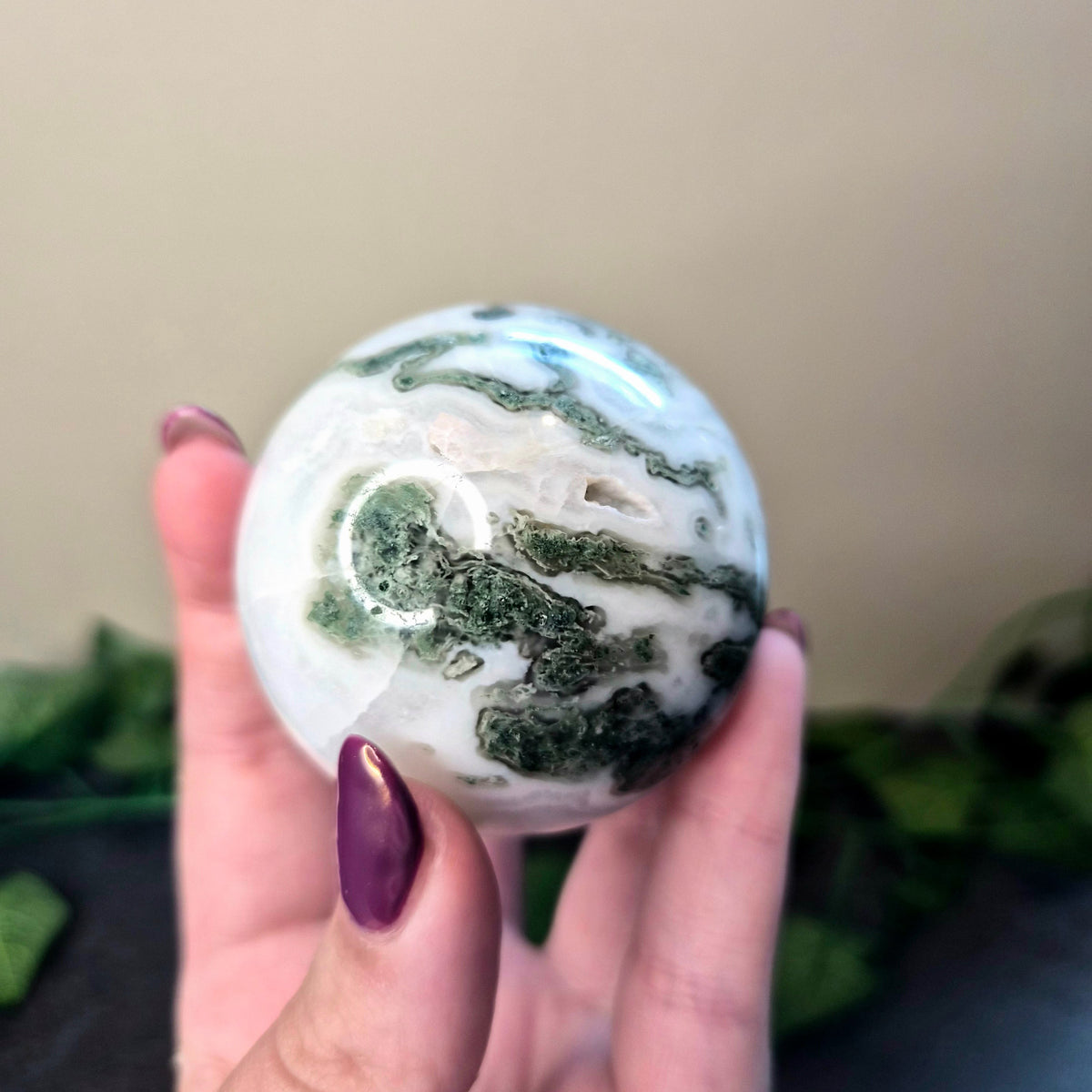 Moss Agate Sphere