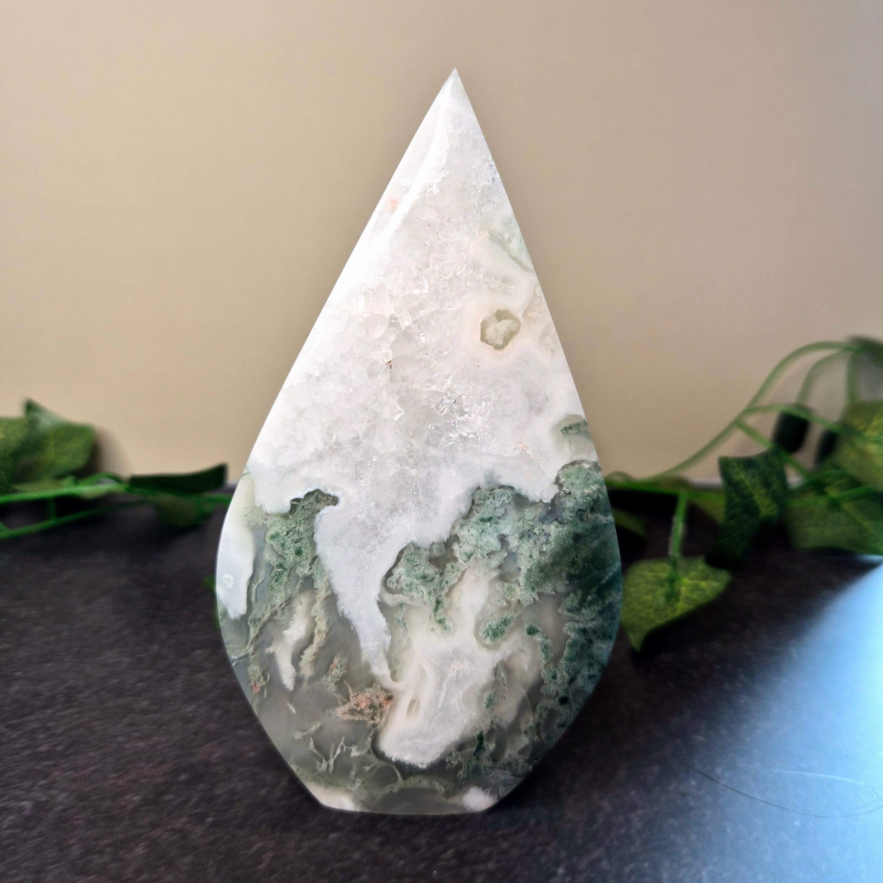 Moss Agate Drops