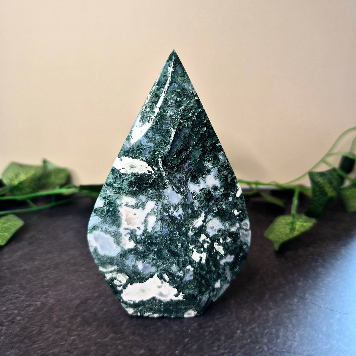 Moss Agate Drops