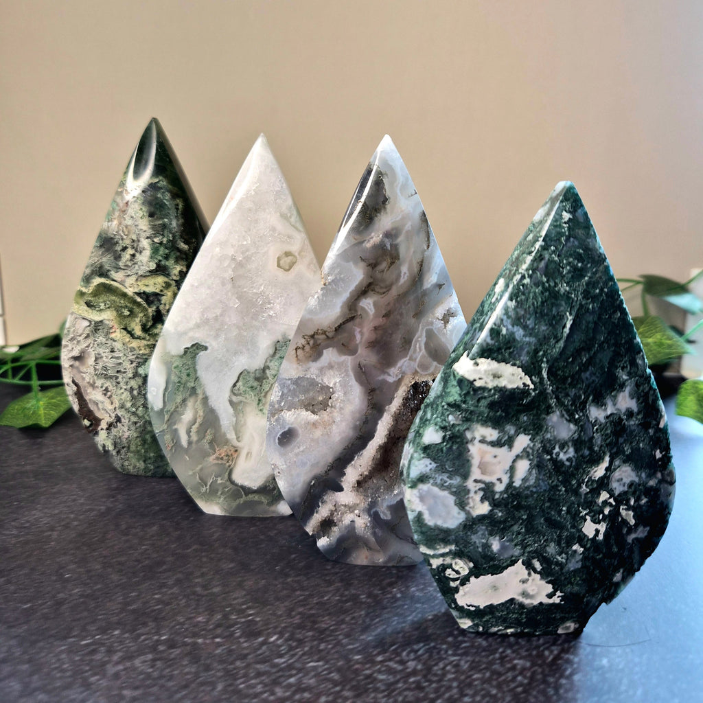 Moss Agate Drops