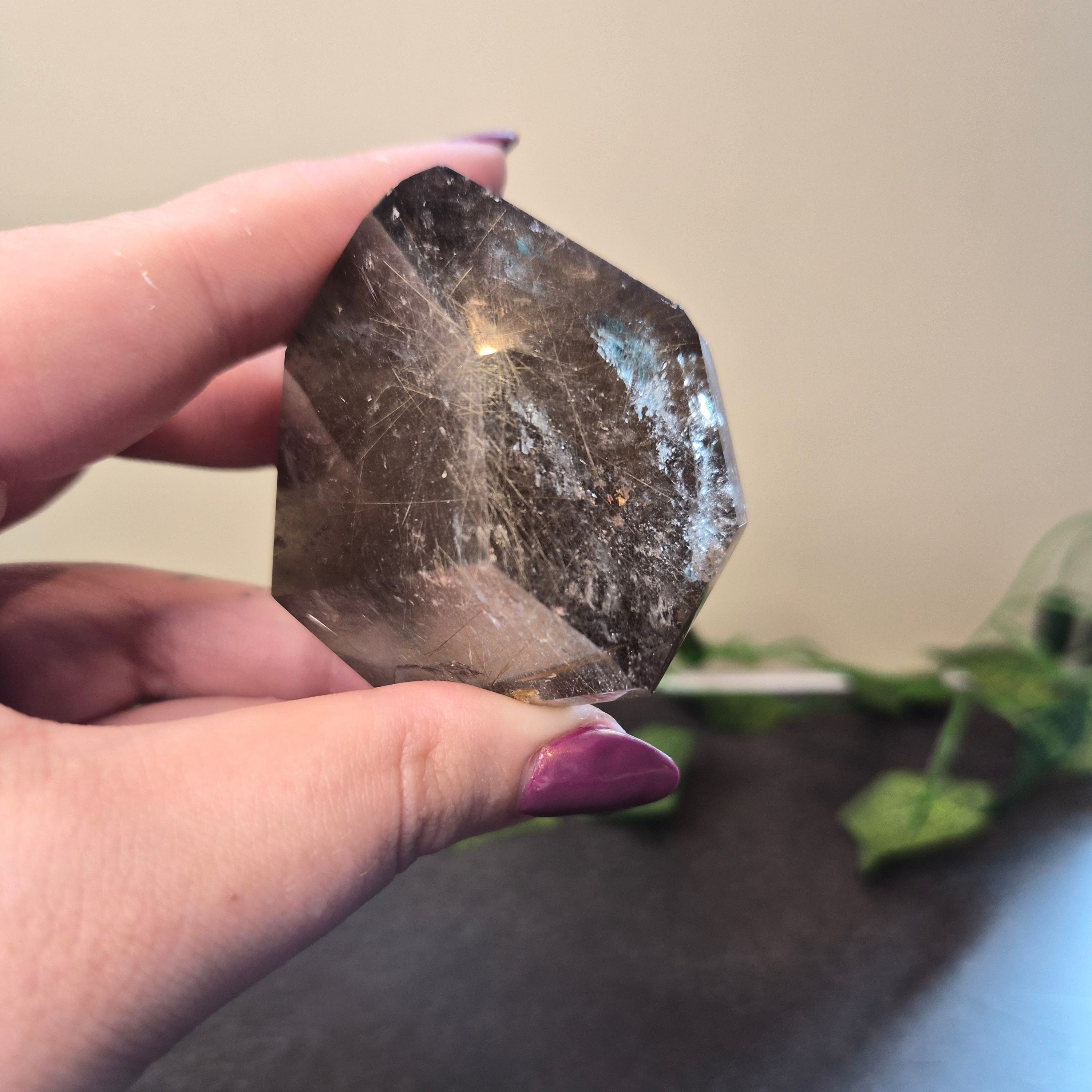 Green Rutilated Quartz Points