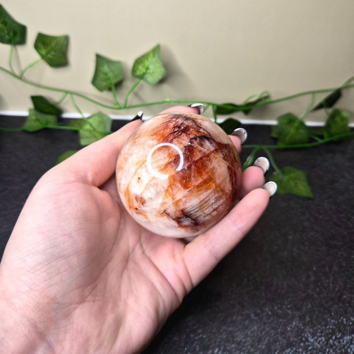 Fire Quartz Sphere
