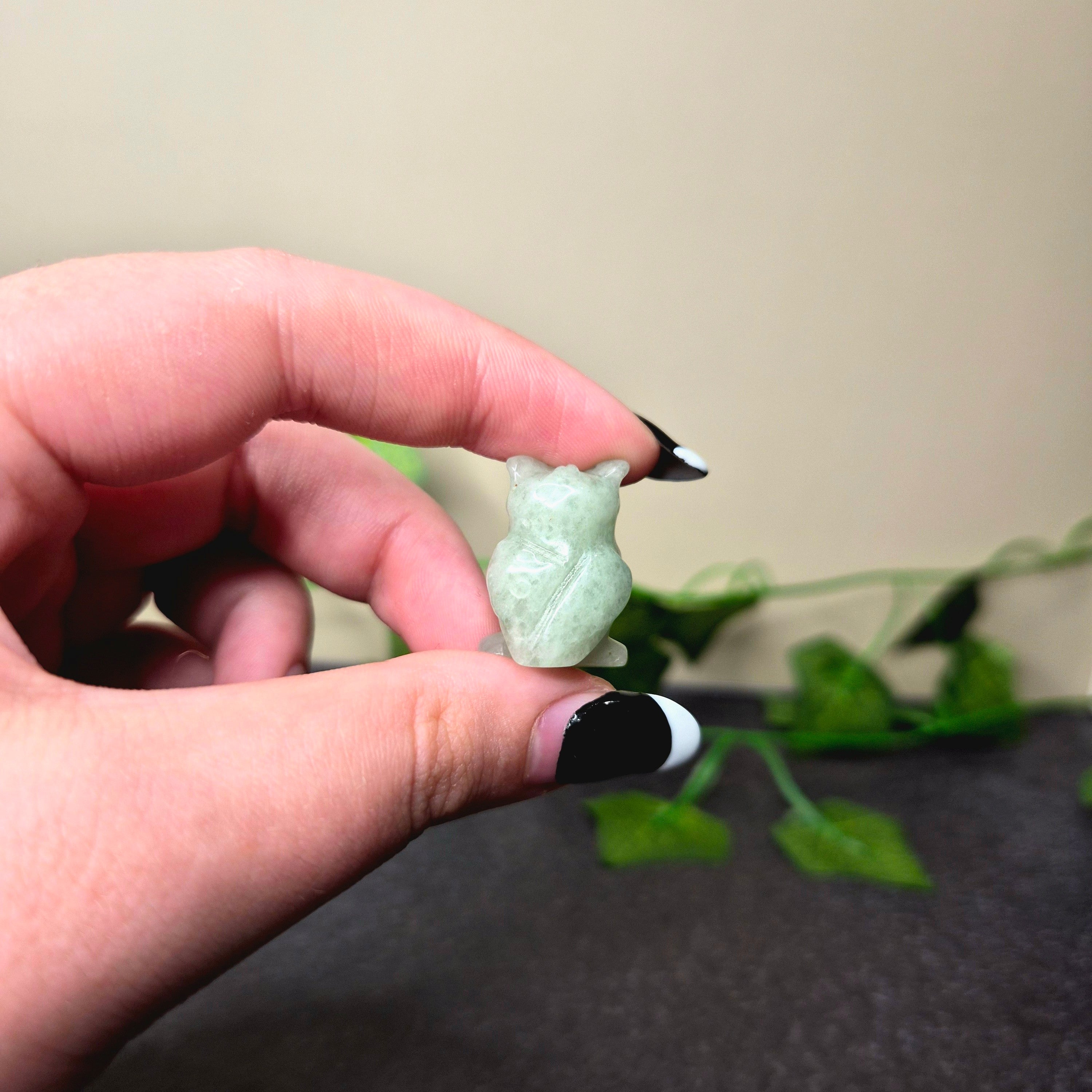Green Aventurine Mini Owl