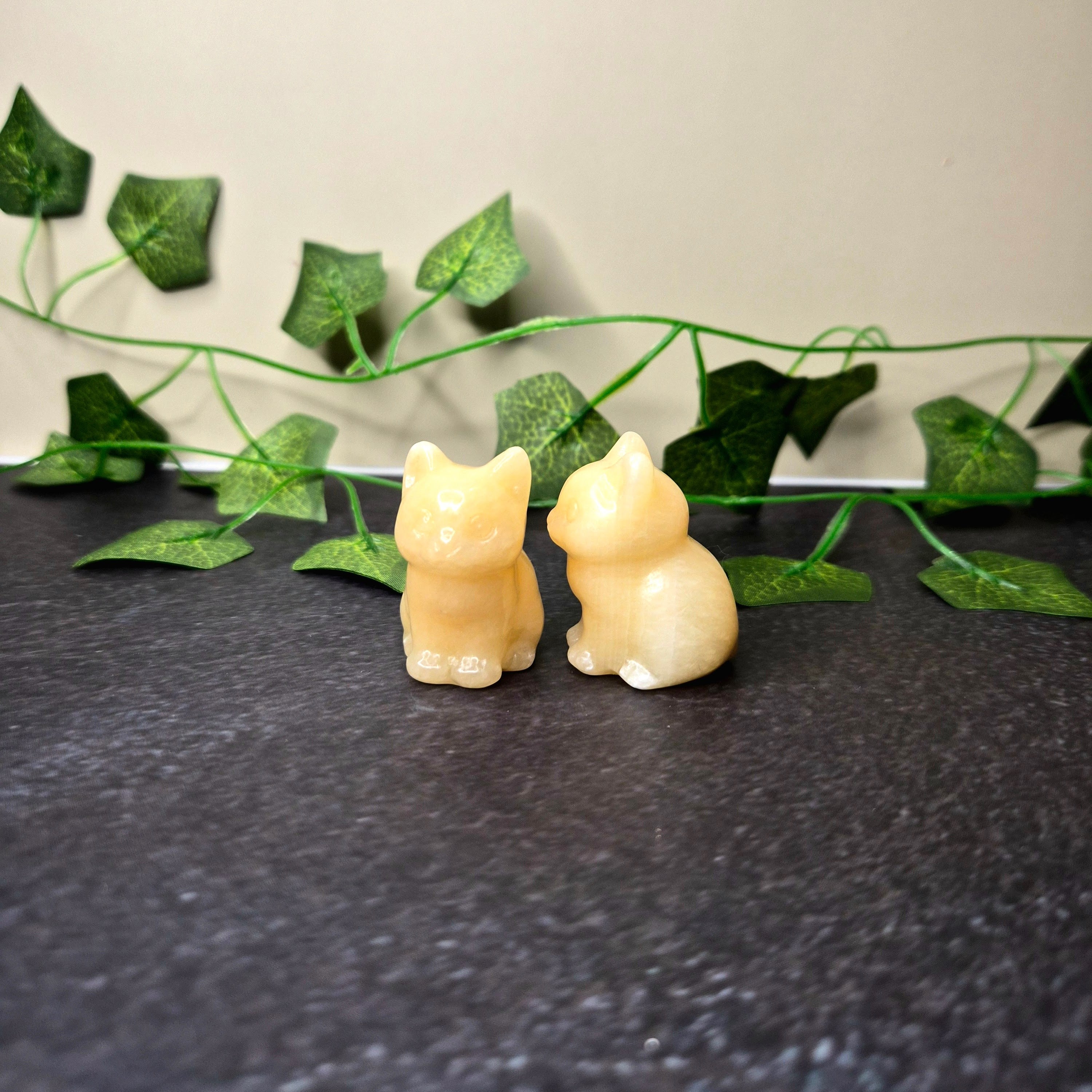 Yellow Calcite Cat