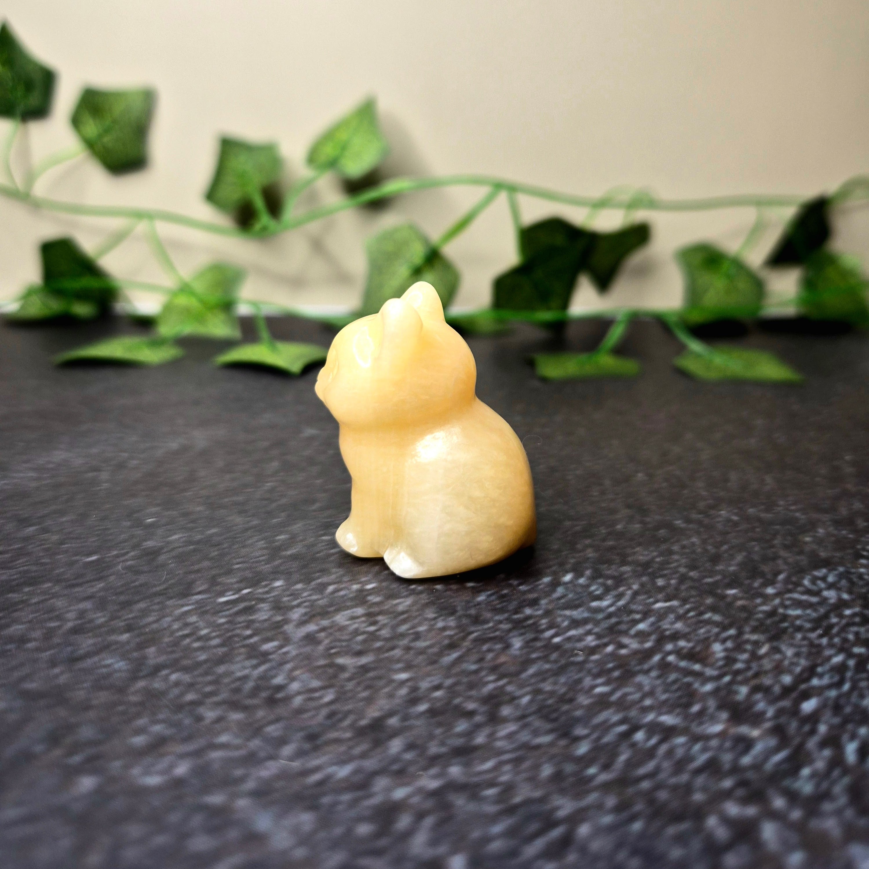 Yellow Calcite Cat