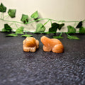 Peach Aventurine Frog