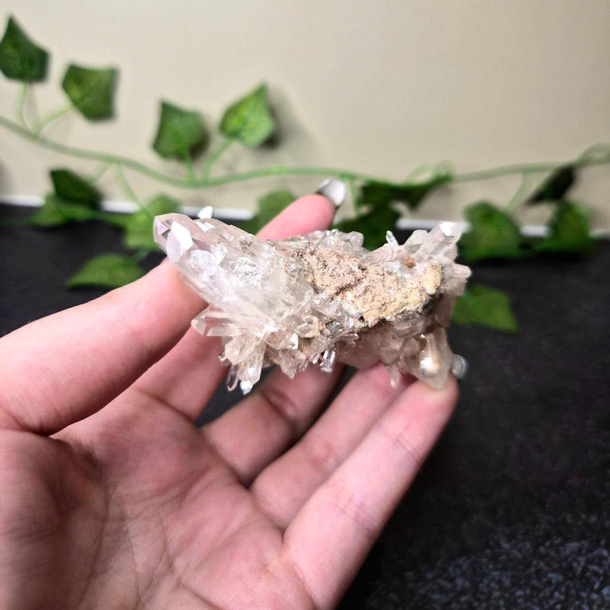 Pink Lemurian Quartz Cluster