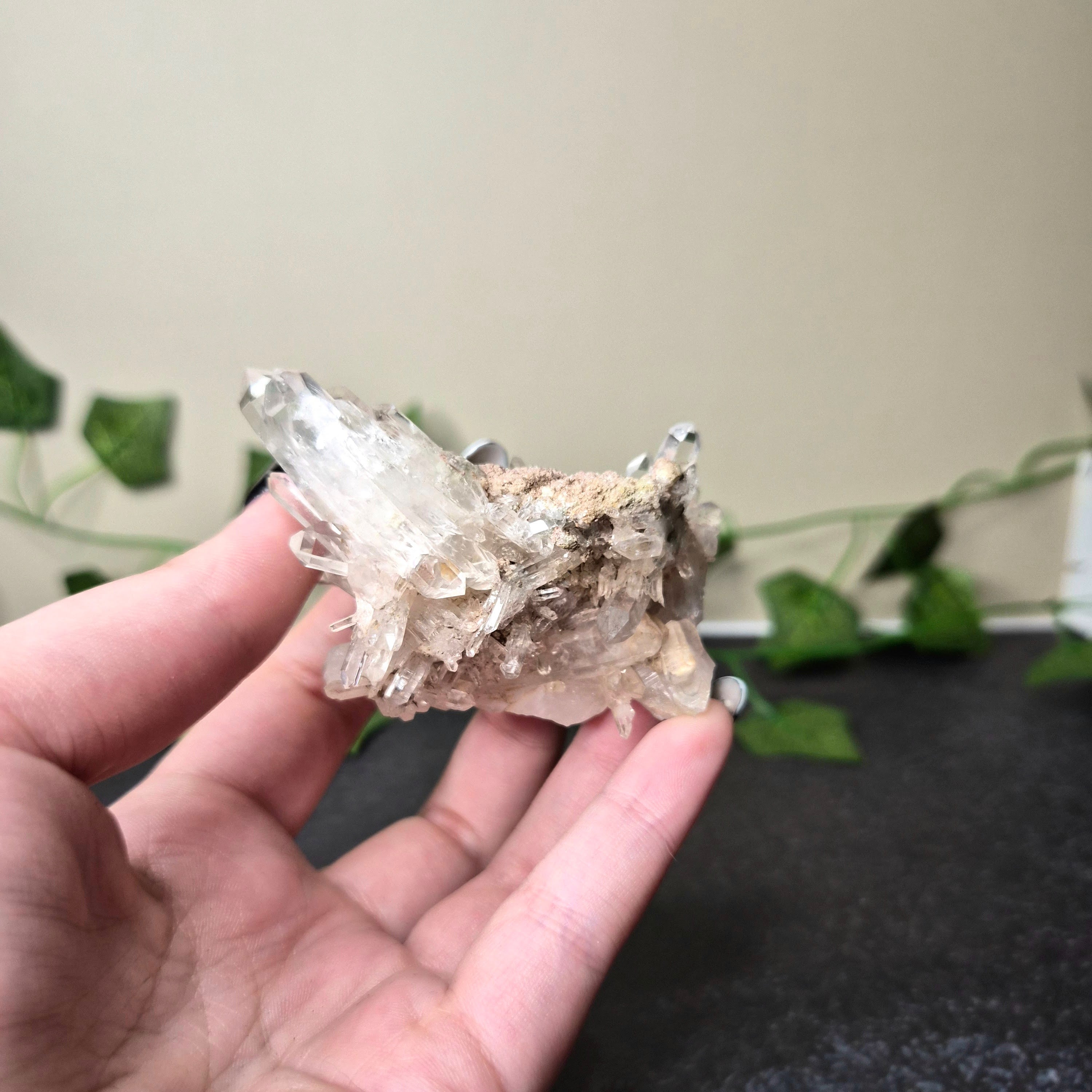 Pink Lemurian Quartz Cluster