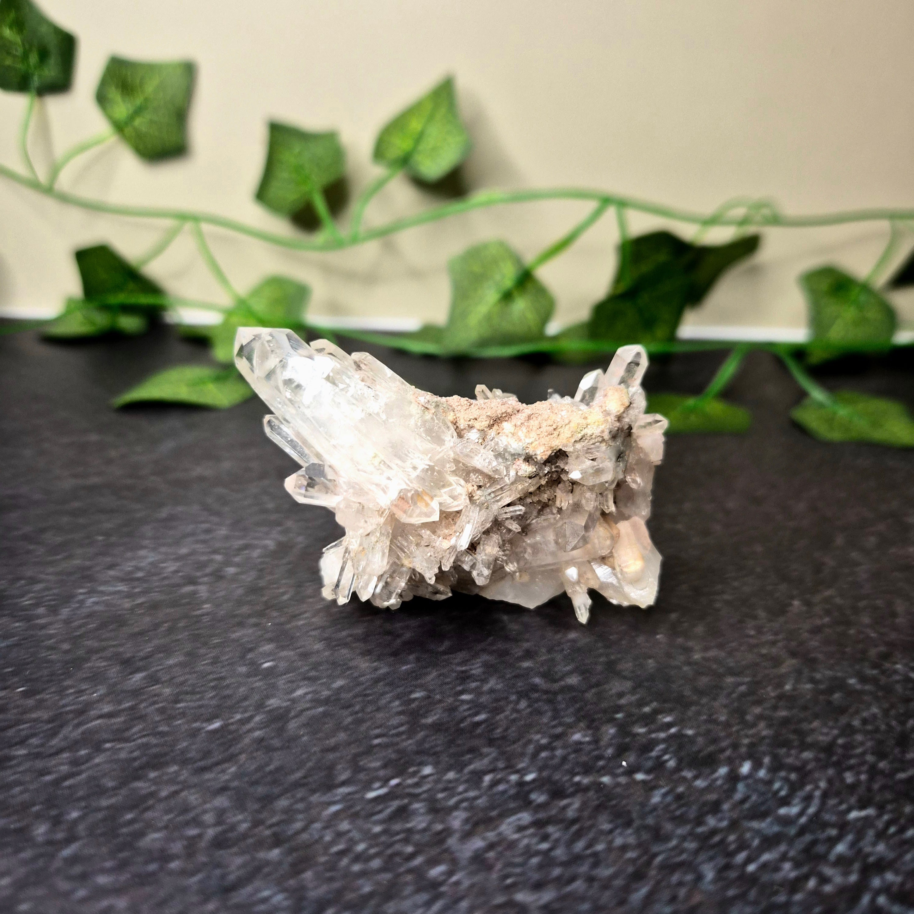 Pink Lemurian Quartz Cluster